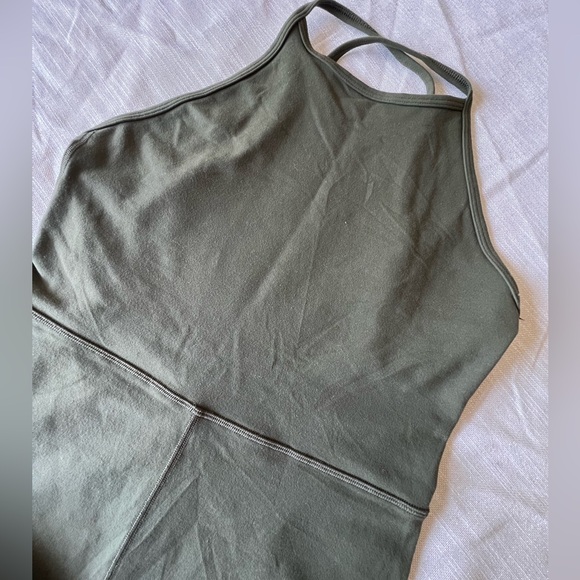 Aritzia Wilfred Free Leila Romper - M Olive Green - Picture 2 of 10